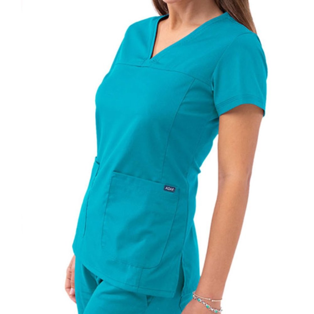 Women's Adar Pro Teal Scrub Top